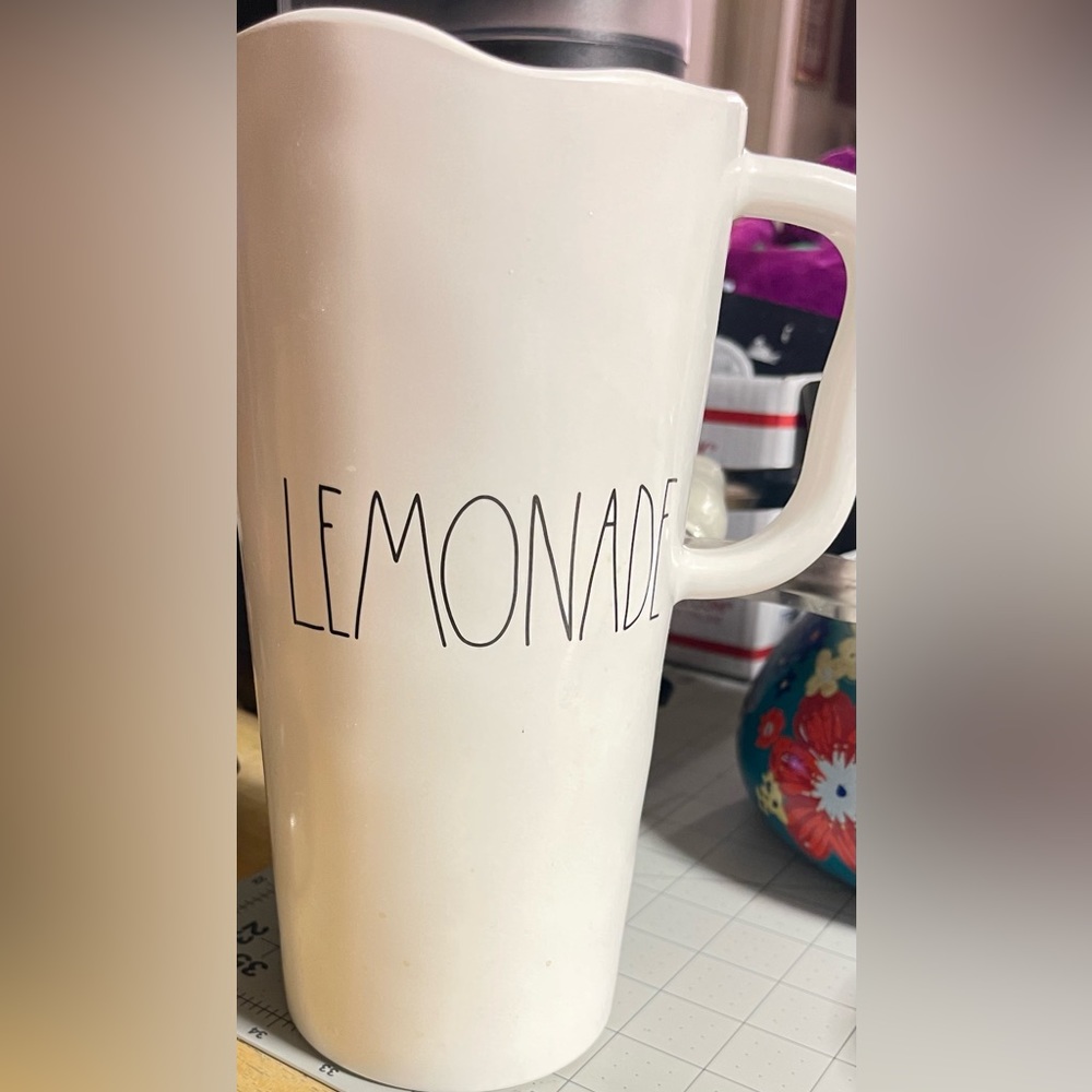 Like New Rae Dunn Lemonade Pitcher in the Rae Dunn color